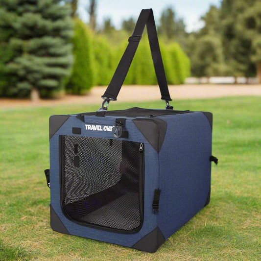 "The Boop Coop" Collapsible Travel Cat Crate & Carrier - Pasellsandbuys