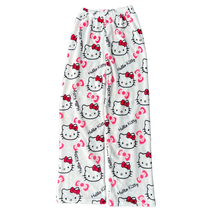 Hello Kitty Fuzzy Pajamas - Pasellsandbuys