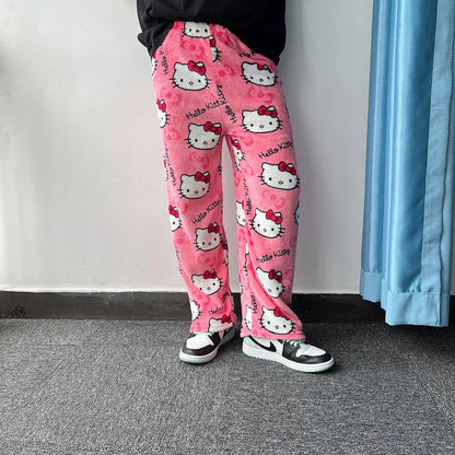 Hello Kitty Fuzzy Pajamas - Pasellsandbuys