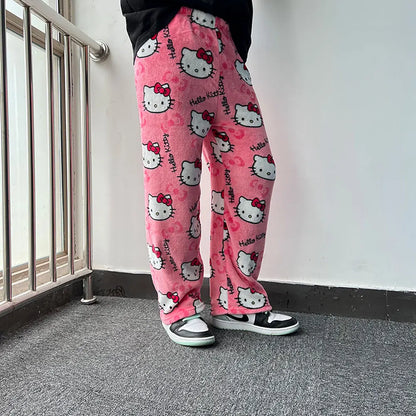 Hello Kitty Fuzzy Pajamas - Pasellsandbuys