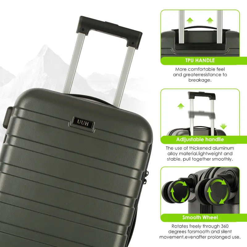 3-Piece Hardshell luggage - Pasellsandbuys